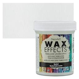 DecoArt Wax Effects Acrylic Paint - Neutral, 4 oz Jar and swatch