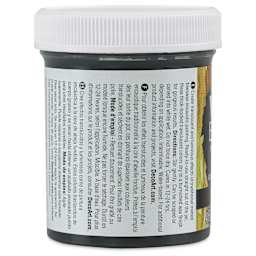 DecoArt Wax Effects Acrylic Paint - Soft Black, 4 oz Jar (Back)