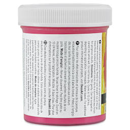 DecoArt Wax Effects Acrylic Paint - Quinacridone Red, 4 oz Jar (Back)