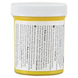 DecoArt Wax Effects Acrylic Paint - Diarylide Yellow, 4 oz Jar (Back)