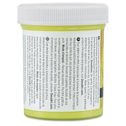 DecoArt Wax Effects Acrylic Paint - Hansa Yellow Light, 4 oz Jar (Back)