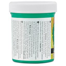 DecoArt Wax Effects Acrylic Paint - Phthalo Green Yellow, 4 oz Jar (Back)