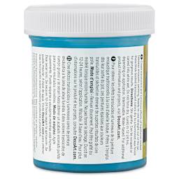 DecoArt Wax Effects Acrylic Paint - Phthalo Blue, 4 oz Jar (Back)
