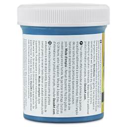 DecoArt Wax Effects Acrylic Paint - Cobalt Blue Hue, 4 oz Jar (Back)