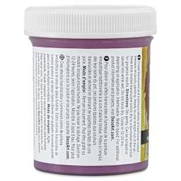 DecoArt Wax Effects Acrylic Paint - Quinacridone Violet, 4 oz Jar (Back)