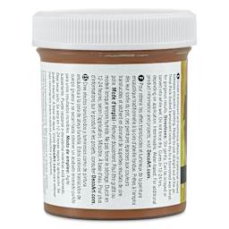 DecoArt Wax Effects Acrylic Paint - Burnt Sienna, 4 oz Jar (Back)