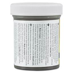DecoArt Wax Effects Acrylic Paint - Raw Umber, 4 oz Jar (Back)