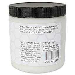 Ceracolors Waterborne Wax Paint Molding Paste, 236 ml Jar - back