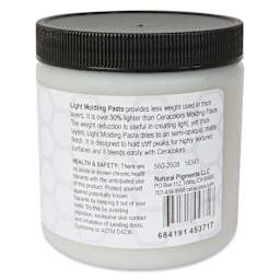Ceracolors Waterborne Wax Paint Light Molding Paste, 236 ml Jar - back