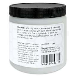Ceracolors Waterborne Wax Paint Fiber Paste Medium, 236 ml - back