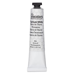 Ceracolors Waterborne Wax Paint - Titanium White, 50 ml - front