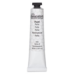 Ceracolors Waterborne Wax Paint - Pearl, 50 ml - front
