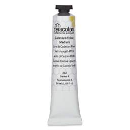 Ceracolors Waterborne Wax Paint - Cadmium Yellow Medium, 50 ml - front