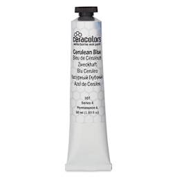 Ceracolors Waterborne Wax Paint - Cerulean Blue, 50 ml - front