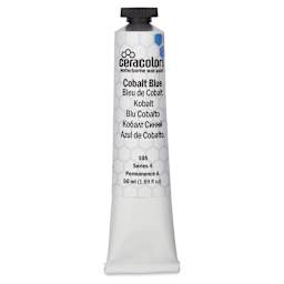 Ceracolors Waterborne Wax Paint - Cobalt Blue, 50 ml - front