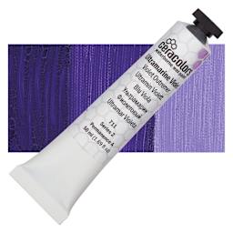Ceracolors Waterborne Wax Paint - Ultramarine Violet - Tube and Swatch