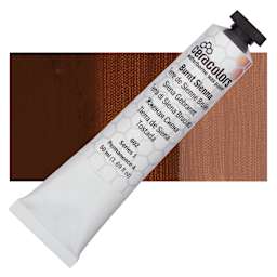 Ceracolors Waterborne Wax Paint - Burnt Sienna - Tube and Swatch