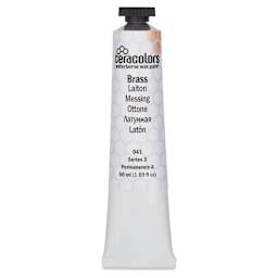 Ceracolors Waterborne Wax Paint - Brass, 50 ml - front