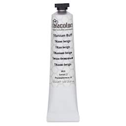 Ceracolors Waterborne Wax Paint - Titanium Buff, 50 ml - front