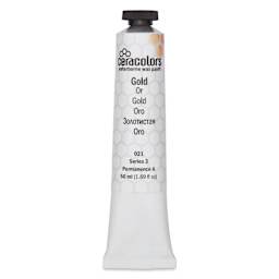 Ceracolors Waterborne Wax Paint - Gold, 50 ml - front
