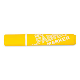 Marvy Fabric Marker - Yellow, cap on