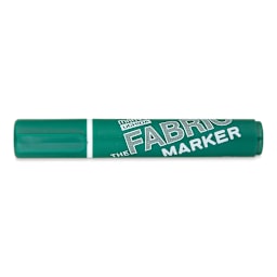 Marvy Fabric Marker - Green, cap on