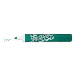 Marvy Fabric Marker - Green, cap off
