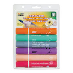 Marvy Fabric Brush Markers - Decorating Colors, front of the packaging