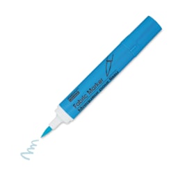 Marvy Fabric Brush Marker - Light Blue, single marker