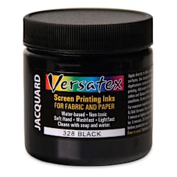 Jacquard Versatex Screen Printing Ink - Black, 4 oz jar