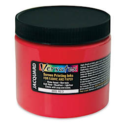 Jacquard Versatex Screen Printing Ink - Red, 16 oz jar