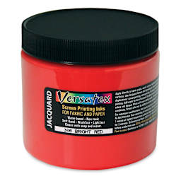 Jacquard Versatex Screen Printing Ink - Bright Red, 16 oz jar