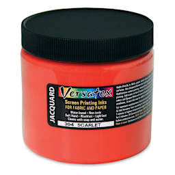 Jacquard Versatex Screen Printing Ink - Scarlet, 16 oz jar