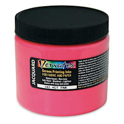 Jacquard Versatex Screen Printing Ink - Hot Pink, 16 oz jar