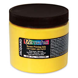 Jacquard Versatex Screen Printing Ink - Fluorescent Yellow, 16 oz jar