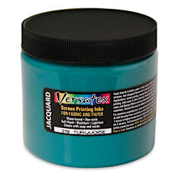 Jacquard Versatex Screen Printing Ink - Turquoise, 16 oz jar