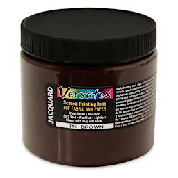 Jacquard Versatex Screen Printing Ink - Brown, 16 oz jar