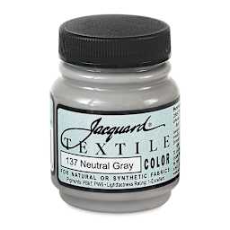 Jacquard Textile Color - Neutral Gray, 8 oz jar