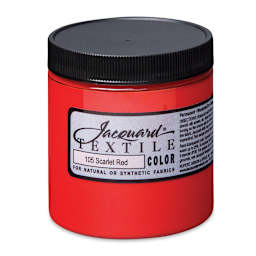 Jacquard Textile Color - Scarlet Red, 8 oz jar