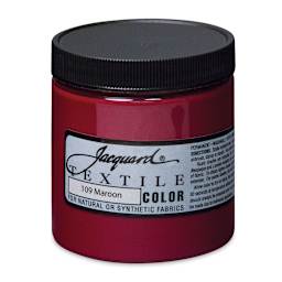 Jacquard Textile Color - Maroon, 8 oz jar
