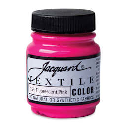Jacquard Textile Color - Fluorescent Pink, 2.25 oz jar