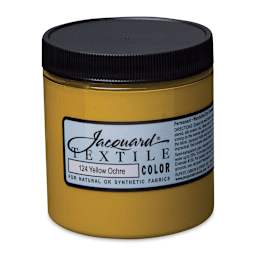 Jacquard Textile Color - Yellow Ochre, 8 oz jar
