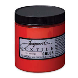 Jacquard Textile Color - Orange, 8 oz jar
