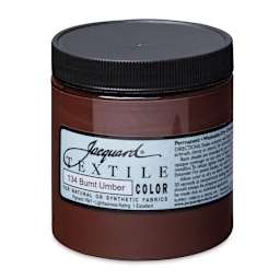 Jacquard Textile Color - Burnt Umber, 8 oz jar