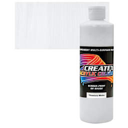 Createx Acrylic - Titanium White, Pint and swatch