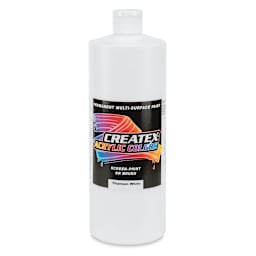 Createx Acrylics - Front of Titanium White, Quart bottle shown