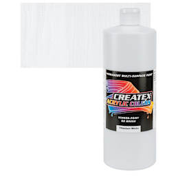 Createx Acrylic - Titanium White, Quart and swatch