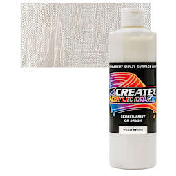 Createx Acrylic - Pearlescent White, Pint and swatch