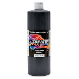 Createx Acrylics - Carbon Black, Quart