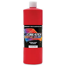 Createx Acrylics - Primary Red, Quart
